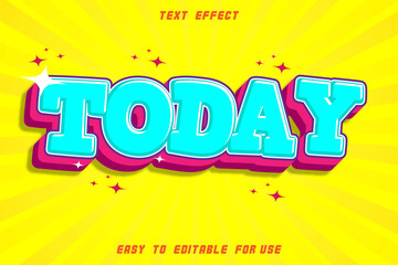 EDITABLE TEXT EFFECT TODAY YELLOW