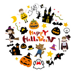 ハロウィン　タイトル　背景
