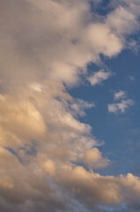 Fototapeta na wymiar Colourful Clouds in the Evening