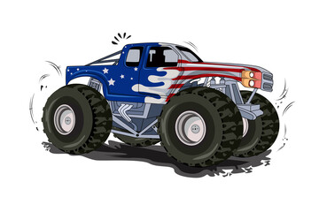 monster truck off-road vehicle vector © inferno_studio3