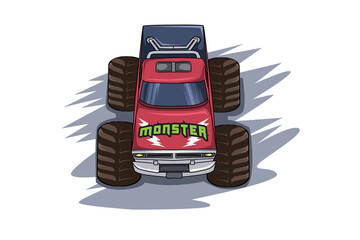 monster truck illustration vector © inferno_studio3