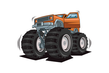 monster truck open the door vector © inferno_studio3