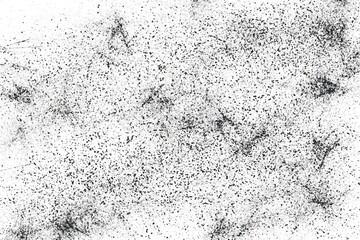 Monochrome particles abstract texture.Overlay illustration over any design to create grungy vintage effect and depth.