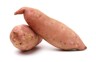 sweet potato on the white background