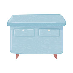 blue table furniture