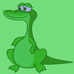 Crocodile Cartoon Illustration