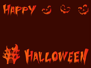 Bright postcard for Halloween