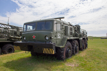 Fototapeta premium MAZ-537. Heavy evacuation transporter KET-T. Park complex of history of technology named after K.G. Sakharov in Togliatti. Russia