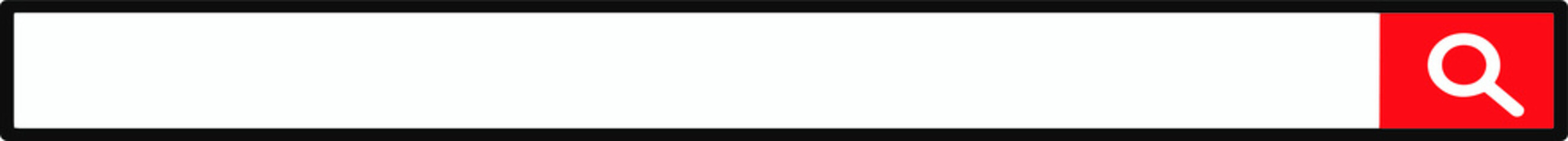 Obraz premium Red square search engine