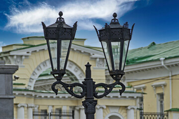 Fototapeta na wymiar Street lighting lanterns in the old style