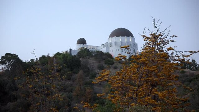 View of Griffith Observatory at dusk