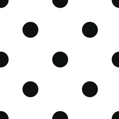 vector print of peas, seamless black circles for print or clothes