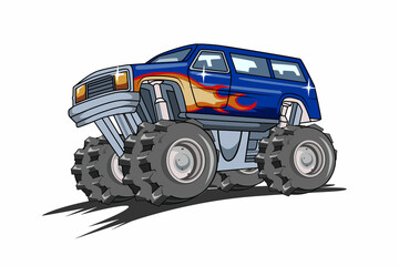 off-road monster truck vector © inferno_studio3