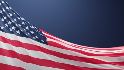 Abstract United States Flag 3D Render (3D Artwork)