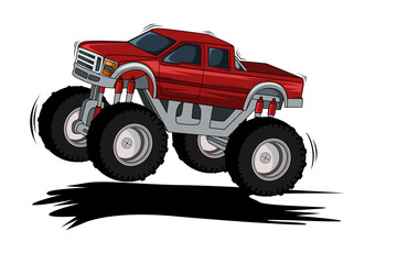 monster truck off road illustration vector © inferno_studio3