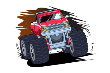 15. red monster truck vector © inferno_studio3