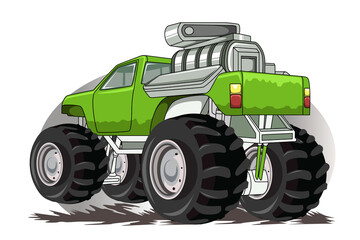 monster truck modification vector