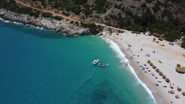 Gjipe Beach, famous beach in Albania