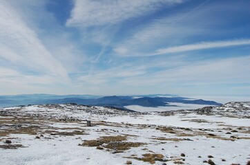 Landscape of Serra da Estrela, Portugal.