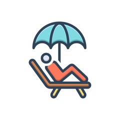 Color illustration icon for ease
