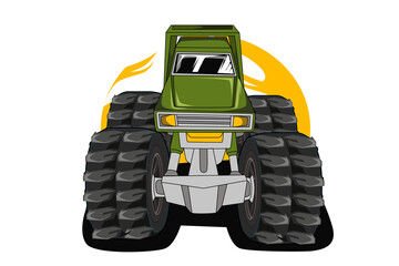 off road monster truck illustration vector © inferno_studio3