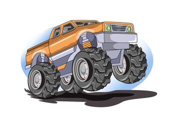 monster truck off road illustration vector © inferno_studio3