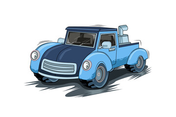 monster truck off road illustration vector