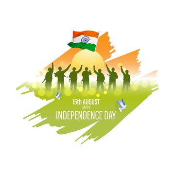 vector illustration for Indian independence day-15 august