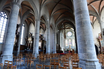 beautiful small church in Belgium, Europe