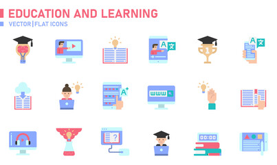 Education and Learning icon for website, application, printing, document, poster design, etc.