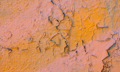 abstract colored texture. Old scratches, stain, paint splats, spots on the wall