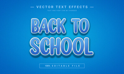 Back to school text effect template use for product brand and business logo