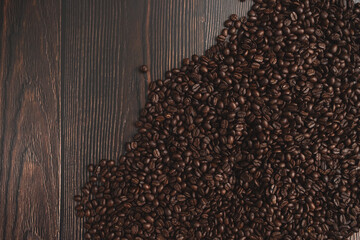 Premium Roasted coffee beans on background