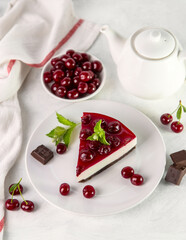 Cherry cheesecake