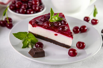 Cherry cheesecake