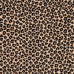 in vector leopard print. seamless leopard skin for clothing or print