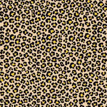 in vector leopard print. seamless leopard skin for clothing or print