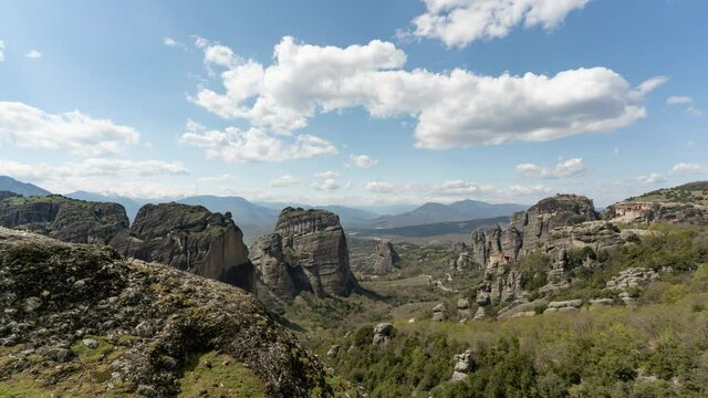 Time Lapse, Meteora Monasteries, Greece