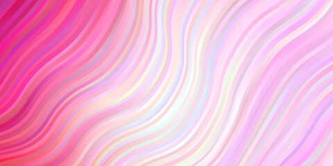 Fototapeta premium Light Pink vector layout with wry lines.