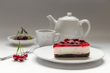 Cherry cheesecake