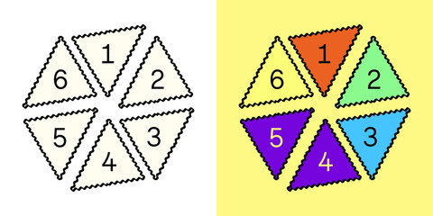 Elements for text placement and numbers of individual parts. Creative infographics for marketing.