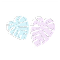 tropical vector print. tropical plants. abstraction for clothing or print