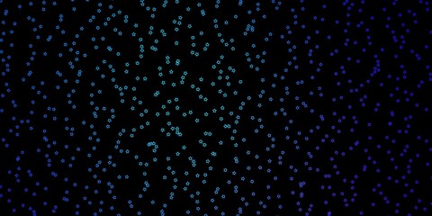 Dark Pink, Blue vector texture with beautiful stars.