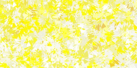 Light yellow vector layout with triangle forms.