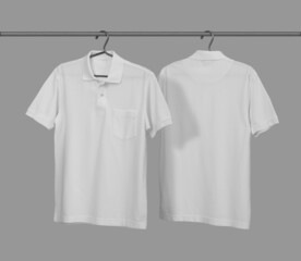 Polo shirt mockup template with pocket