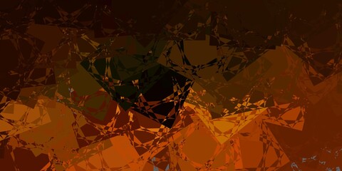 Dark Green, Yellow vector template with triangle shapes.