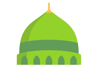 mosque dome single isolated icon with flat style