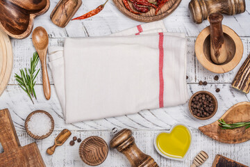 Wooden kitchen utensils