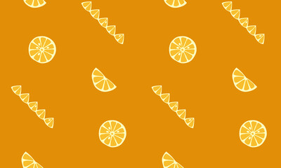 seamless background with orange slices