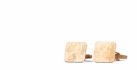 Old gilded cufflinks